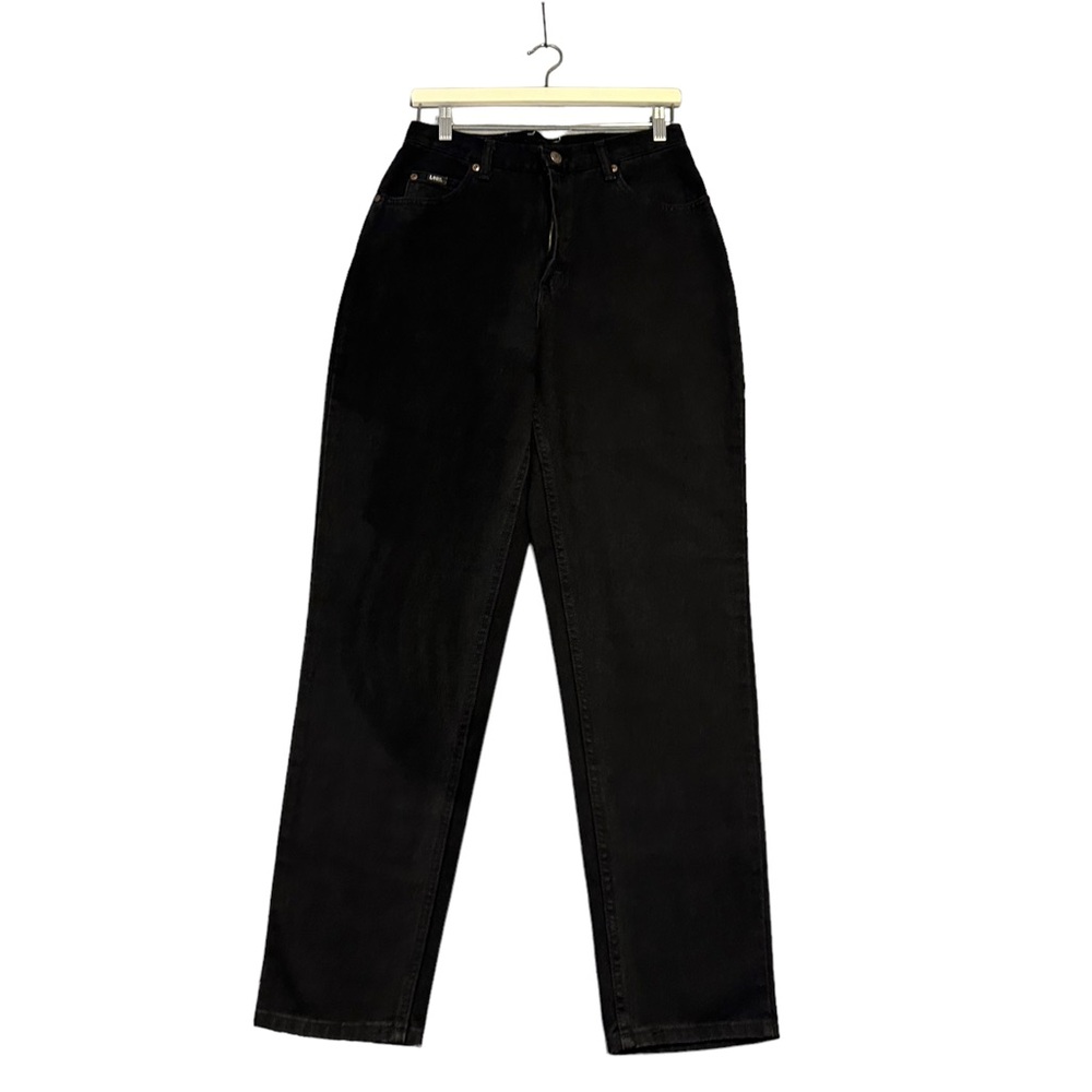 Vintage | Lee | Deadstock Black Straight Leg High Rise Relaxed Fit Jeans Size 10